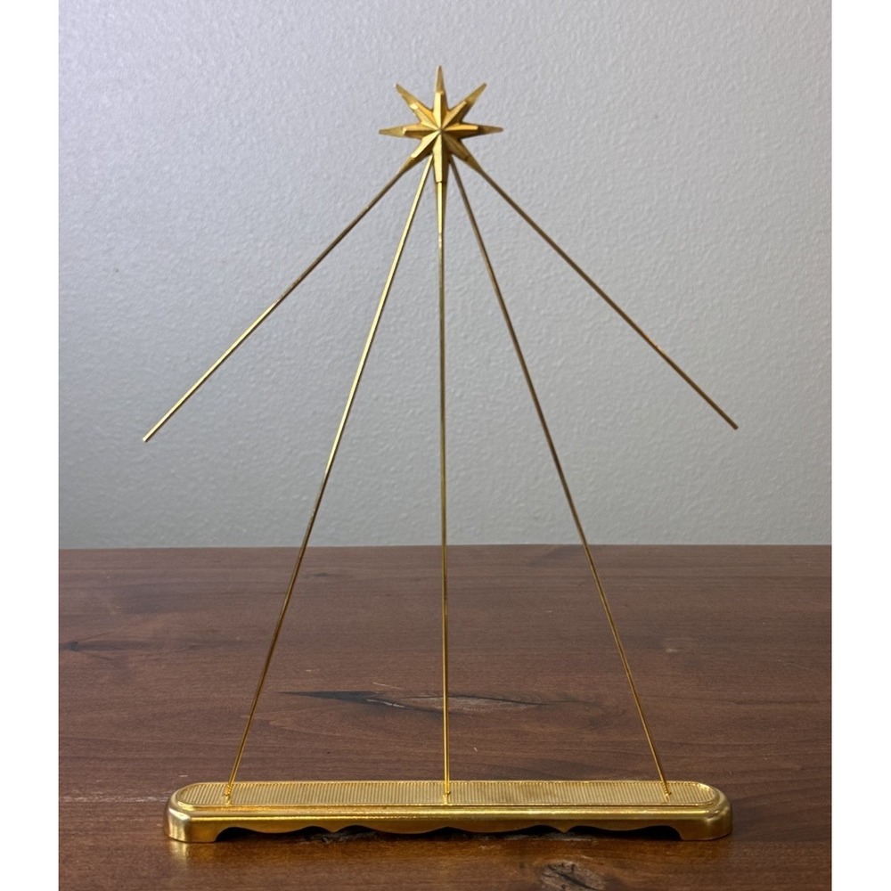 VTG 1998 Fenton Brass Nativity Star Backdrop Limited Edition HTF